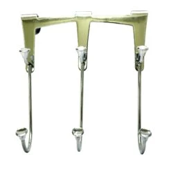 Chrome Effect Swan 3 Hook Rail, (L)205mm (H)230mm