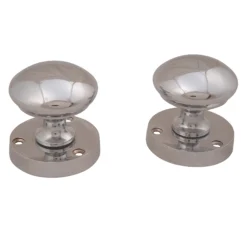 Chrome Effect Zamak Round Internal Door Knob (Dia)54mm -WoodDepot Shop chrome effect zamak round internal door knob dia 54mm03415498 21c