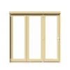 Clear Fully Glazed Softwood Clear Pine Veneer External 3 Sliding Bi-fold Patio Door, (H)2090mm (W)2090mm -WoodDepot Shop clear fully glazed softwood clear pine veneer external 3 sliding bi fold patio door h 2090mm w 2090mm5056118700375 02c