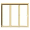 Clear Fully Glazed Softwood Clear Pine Veneer External 3 Sliding Bi-fold Patio Door, (H)2090mm (W)2390mm