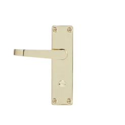 Colours Arsk Polished Brass Effect Steel Straight Bathroom Door Handle (L)101mm -WoodDepot Shop colours arsk polished brass effect steel straight bathroom door handle l 101mm3663602830788 05bq