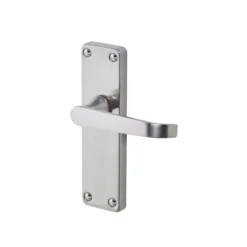 Colours Arsk Satin Nickel Effect Steel Straight Latch Door Handle (L)101mm