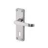 Colours Arsk Satin Nickel Effect Steel Straight Lock Door Handle (L)101mm