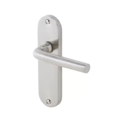 Colours Ayen Satin Nickel Effect Steel Straight Latch Door Handle (L)120mm