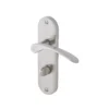 Colours Beare Satin Nickel Effect Aluminium & Steel Curved Bathroom Door Handle (L)110mm -WoodDepot Shop colours beare satin nickel effect aluminium steel curved bathroom door handle l 110mm3663602829966 01bq