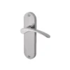 Colours Beare Satin Nickel Effect Aluminium & Steel Curved Latch Door Handle (L)110mm -WoodDepot Shop colours beare satin nickel effect aluminium steel curved latch door handle l 110mm3663602829782 01bq