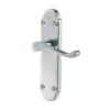 Colours Beja Polished Chrome Effect Steel Scroll Latch Door Handle (L)96mm, Pair