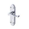 Colours Beja Polished Chrome Effect Steel Scroll Lock Door Handle (L)96mm