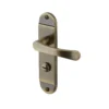 Colours Caspe Antique Brass Effect Steel Straight Bathroom Door Handle (L)112mm, Pair 1 Colours Caspe Antique Brass Effect Steel Straight Bathroom Door Handle (L)112mm, Pair -WoodDepot Shop colours caspe antique brass effect steel straight bathroom door handle l 112mm pair3663602828501 01bq