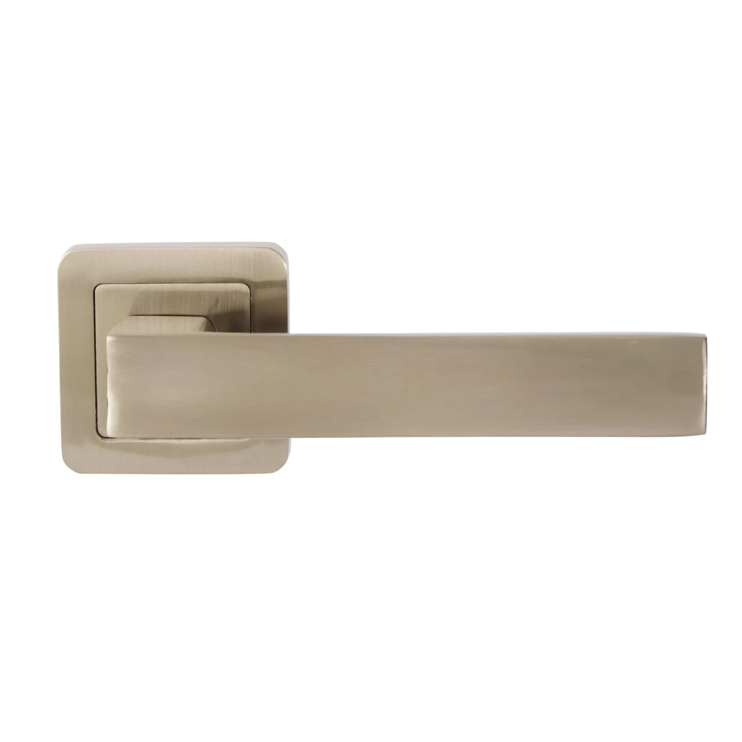 Colours Inya Nickel Effect Aluminium Straight Latch Door Handle (L)127.5mm 4 Colours Inya Nickel Effect Aluminium Straight Latch Door Handle (L)127.5mm - Image 2