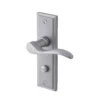Colours Sennen Nickel Effect Aluminium Scroll WC Door Handle (L)105mm, Pair -WoodDepot Shop colours sennen nickel effect aluminium scroll wc door handle l 105mm pair3663602830986 01bq