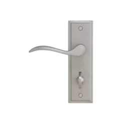 Colours Sennen Nickel Effect Aluminium Scroll WC Door Handle (L)105mm, Pair -WoodDepot Shop colours sennen nickel effect aluminium scroll wc door handle l 105mm pair3663602830986 03bq