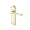 Colours Sheya Polished Brass Effect Aluminium Scroll Latch Door Handle (L)111mm, Pair -WoodDepot Shop colours sheya polished brass effect aluminium scroll latch door handle l 111mm pair3663602830894 01bq