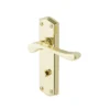Colours Sheya Polished Brass Effect Aluminium Scroll WC Door Handle (L)111mm, Pair -WoodDepot Shop colours sheya polished brass effect aluminium scroll wc door handle l 111mm pair3663602830917 01bq