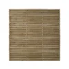 Contemporary Double Slatted Wooden Fence Panel (W)1.8m (H)1.8m, Pack Of 5 -WoodDepot Shop contemporary double slatted wooden fence panel w 1 8m h 1 8m pack of 55013053168011 01bq