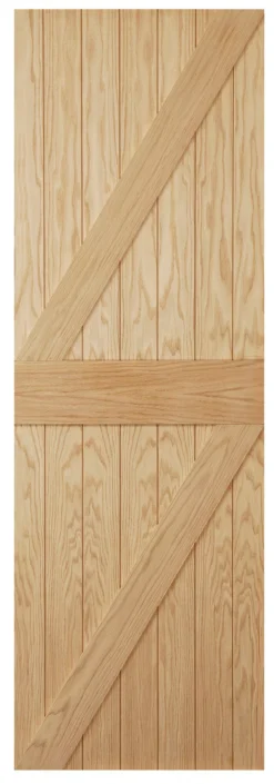 Cottage Oak Veneer External Front Door, (H)1981mm (W)838mm