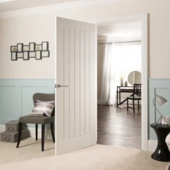 Cottage White Woodgrain Effect Internal Door, (H)1981mm (W)762mm (T)35mm -WoodDepot Shop cottage white woodgrain effect internal door h 1981mm w 762mm t 35mm5050818898226 04bq