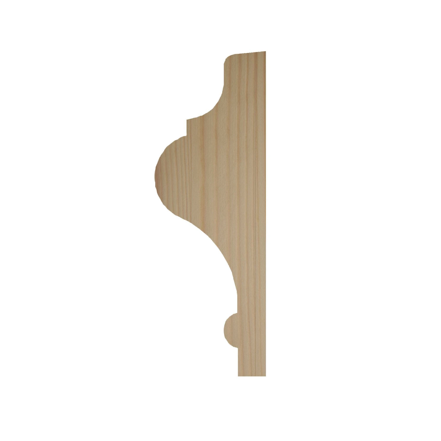 Decorative Natural Pine Moulding (L)2.4m (W)45mm (T)15mm 4 Decorative Natural Pine Moulding (L)2.4m (W)45mm (T)15mm - Image 2