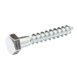 Diall Hex Zinc-plated Carbon Steel Coach Screw (Dia)8mm (L)50mm, Pack Of 100
