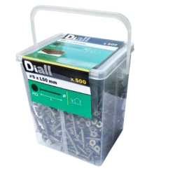 Diall PZ Double-countersunk Carbon Steel Decking Screw (Dia)5mm (L)50mm, Pack Of 500 -WoodDepot Shop diall pz double countersunk carbon steel decking screw dia 5mm l 50mm pack of 5003663602758006 08c