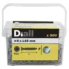 Diall Stainless Steel Screw (Dia)4mm (L)40mm, Pack Of 500
