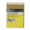 Diall Yellow-passivated Carbon Steel Screw (Dia)4.5mm (L)30mm, Pack Of 500 2 Diall Yellow-passivated Carbon Steel Screw (Dia)4.5mm (L)30mm, Pack Of 500 -WoodDepot Shop diall yellow passivated carbon steel screw dia 4 5mm l 30mm pack of 5003663602745600 01bq