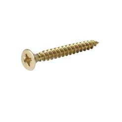 Diall Yellow-passivated Carbon Steel Screw (Dia)4mm (L)60mm, Pack Of 500