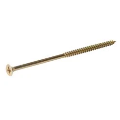 Diall Yellow-passivated Carbon Steel Screw (Dia)6mm (L)150mm, Pack Of 50