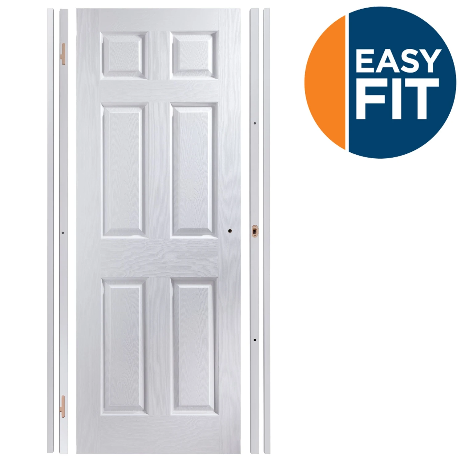 Easy Fit 6 Panel White Adjustable Internal Door & Frame Set, (H)1988mm-1996mm (W)759mm-771mm 3 Easy Fit 6 Panel White Adjustable Internal Door & Frame Set, (H)1988mm-1996mm (W)759mm-771mm