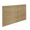 Forest Garden Contemporary Slatted Pressure Treated 4ft Wooden Decorative Fence Panel (W)1.8m (H)1.2m, Pack Of 4 -WoodDepot Shop forest garden contemporary slatted pressure treated 4ft wooden decorative fence panel w 1 8m h 1 2m pack of 45013053173008 01c bq