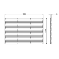 Forest Garden Contemporary Slatted Pressure Treated 4ft Wooden Decorative Fence Panel (W)1.8m (H)1.2m, Pack Of 4 -WoodDepot Shop forest garden contemporary slatted pressure treated 4ft wooden decorative fence panel w 1 8m h 1 2m pack of 45013053173008 01t bq