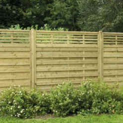 Forest Garden Contemporary Slatted Pressure Treated Wooden Fence Panel (W)1.8m (H)1.8m, Pack Of 10 -WoodDepot Shop forest garden contemporary slatted pressure treated wooden fence panel w 1 8m h 1 8m pack of 105013053149676 05i bq