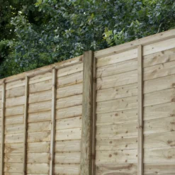 Forest Garden Slotted H-shaped Wooden Fence Post (H)2.4m (W)940mm, Pack Of 5 -WoodDepot Shop forest garden slotted h shaped wooden fence post h 2 4m w 940mm pack of 55013053138281 06i bq