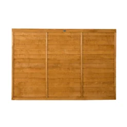 Forest Garden Straight Edge Lap Dip Treated 4ft Wooden Fence Panel (W)1.83m (H)1.21m