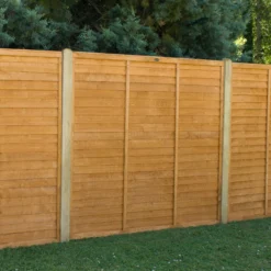 Forest Garden Straight Edge Lap Dip Treated 5ft Wooden Fence Panel (W)1.83m (H)1.52m -WoodDepot Shop forest garden straight edge lap dip treated 5ft wooden fence panel w 1 83m h 1 52m5013053188408 03c bq