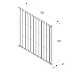 Forest Garden Traditional Tongue & Groove 6ft Fence Panel (W)1.83m (H)1.83m, Pack Of 3 -WoodDepot Shop forest garden traditional tongue groove 6ft fence panel w 1 83m h 1 83m pack of 35013053168158 02t bq