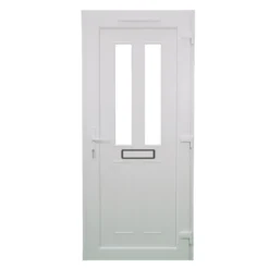 Fortia Chesil Frosted Glazed Anthracite Left-hand External Front Door Set, (H)2085mm (W)920mm -WoodDepot Shop fortia chesil frosted glazed anthracite left hand external front door set h 2085mm w 920mm5059340493800 04c