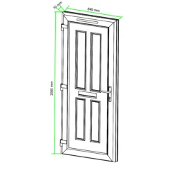 Fortia Chesil Frosted Glazed Anthracite Right-hand External Front Door Set, (H)2085mm (W)840mm 23 Fortia Chesil Frosted Glazed Anthracite Right-hand External Front Door Set, (H)2085mm (W)840mm -WoodDepot Shop fortia chesil frosted glazed anthracite right hand external front door set h 2085mm w 840mm5059340493770 01t