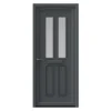 Fortia Chesil Frosted Glazed Anthracite Right-hand External Front Door Set, (H)2085mm (W)840mm -WoodDepot Shop fortia chesil frosted glazed anthracite right hand external front door set h 2085mm w 840mm5059340493770 02c