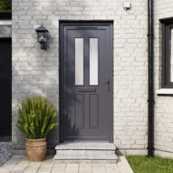 Fortia Chesil Frosted Glazed Anthracite Right-hand External Front Door Set, (H)2085mm (W)840mm 15 Fortia Chesil Frosted Glazed Anthracite Right-hand External Front Door Set, (H)2085mm (W)840mm -WoodDepot Shop fortia chesil frosted glazed anthracite right hand external front door set h 2085mm w 840mm5059340493787 01i