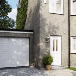 Fortia Chesil Frosted Glazed White Left-hand External Front Door Set, (H)2085mm (W)840mm -WoodDepot Shop fortia chesil frosted glazed white left hand external front door set h 2085mm w 840mm5059340493251 04i