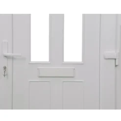 Fortia Chesil Frosted Glazed White Left-hand External Front Door Set, (H)2085mm (W)920mm -WoodDepot Shop fortia chesil frosted glazed white left hand external front door set h 2085mm w 920mm5059340493701 37c