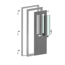 Fortia Chesil Frosted Glazed White Right-hand External Front Door Set, (H)2085mm (W)840mm -WoodDepot Shop fortia chesil frosted glazed white right hand external front door set h 2085mm w 840mm5059340493374 21c