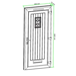 Fortia Curral Frosted Glazed Anthracite Left-hand External Front Door Set, (H)2085mm (W)840mm 15 Fortia Curral Frosted Glazed Anthracite Left-hand External Front Door Set, (H)2085mm (W)840mm -WoodDepot Shop fortia curral frosted glazed anthracite left hand external front door set h 2085mm w 840mm5059340492902 01t