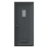 Fortia Curral Frosted Glazed Anthracite Right-hand External Front Door Set, (H)2085mm (W)840mm -WoodDepot Shop fortia curral frosted glazed anthracite right hand external front door set h 2085mm w 840mm5059340492896 02c
