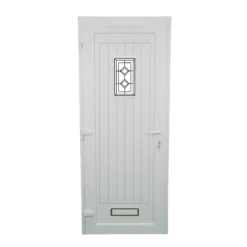 Fortia Curral Frosted Glazed Anthracite Right-hand External Front Door Set, (H)2085mm (W)840mm -WoodDepot Shop fortia curral frosted glazed anthracite right hand external front door set h 2085mm w 840mm5059340492896 04c