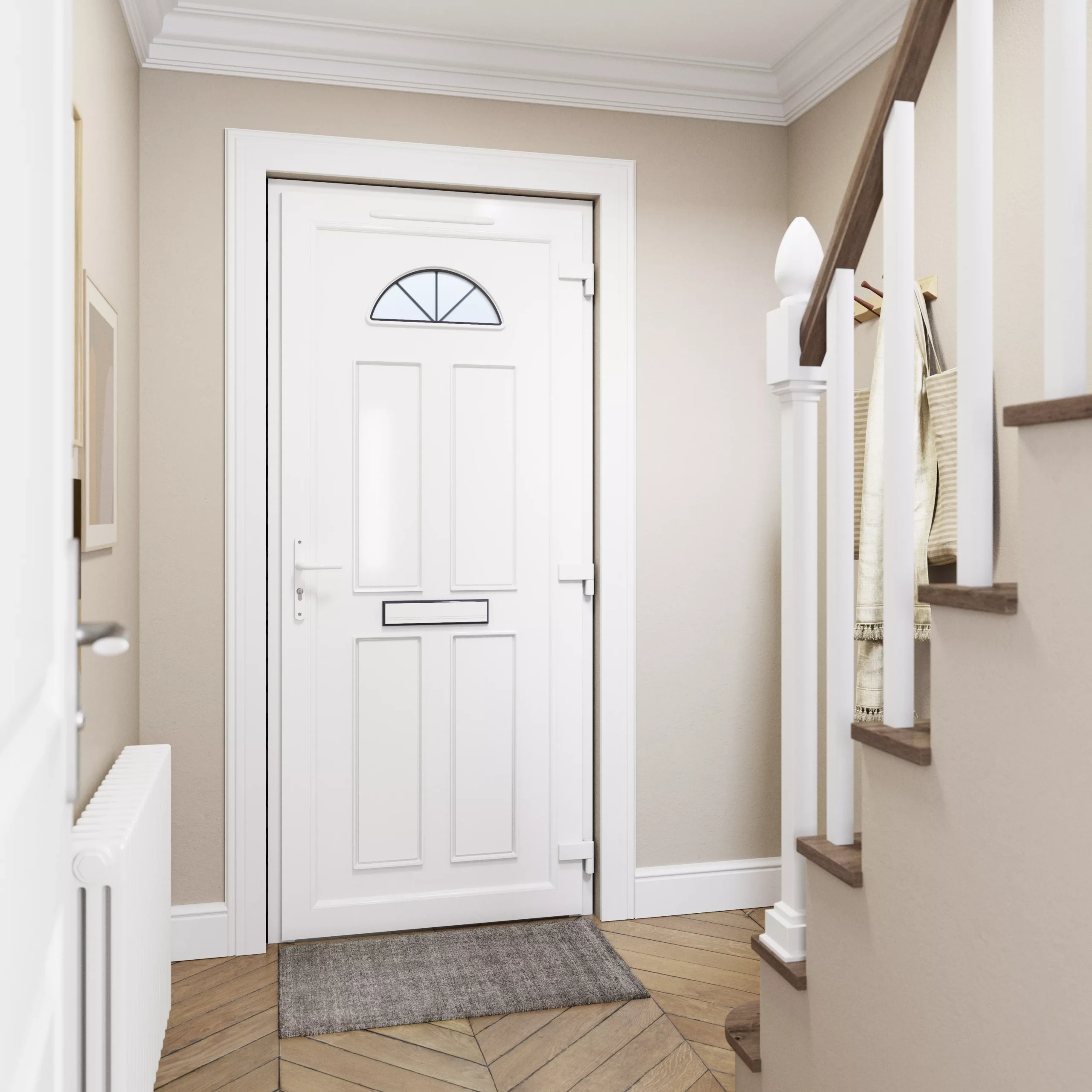 Fortia Lorne Clear Glazed Anthracite Left-hand External Front Door Set, (H)2085mm (W)920mm 4 Fortia Lorne Clear Glazed Anthracite Left-hand External Front Door Set, (H)2085mm (W)920mm - Image 2