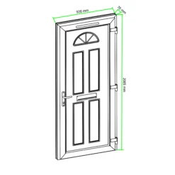 Fortia Lorne Clear Glazed Anthracite Left-hand External Front Door Set, (H)2085mm (W)920mm 21 Fortia Lorne Clear Glazed Anthracite Left-hand External Front Door Set, (H)2085mm (W)920mm -WoodDepot Shop fortia lorne clear glazed anthracite left hand external front door set h 2085mm w 920mm5059340493749 01t
