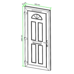 Fortia Lorne Clear Glazed Anthracite Right-hand External Front Door Set, (H)2085mm (W)920mm -WoodDepot Shop fortia lorne clear glazed anthracite right hand external front door set h 2085mm w 920mm5059340493732 01t
