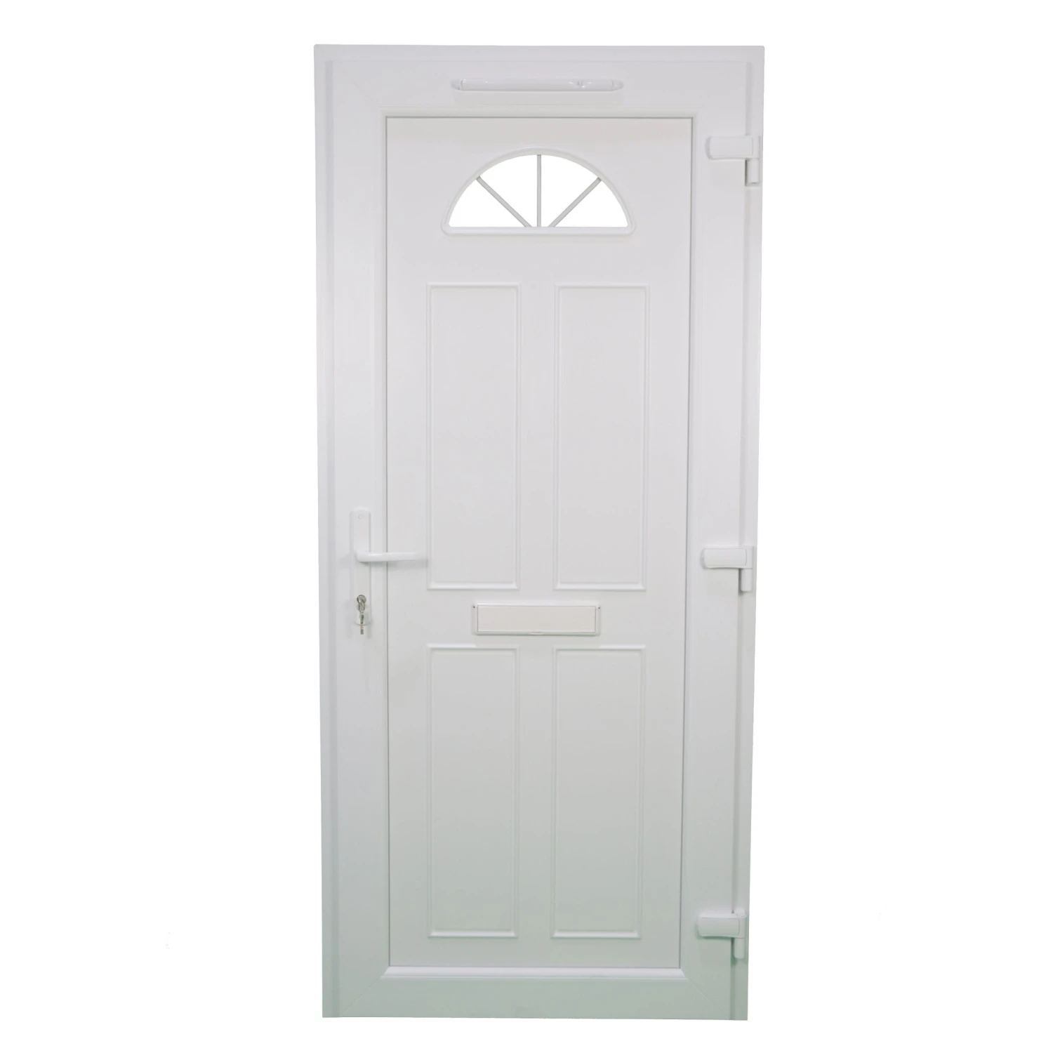 Fortia Lorne Clear Glazed White Left-hand External Front Door Set, (H)2085mm (W)840mm 4 Fortia Lorne Clear Glazed White Left-hand External Front Door Set, (H)2085mm (W)840mm - Image 2